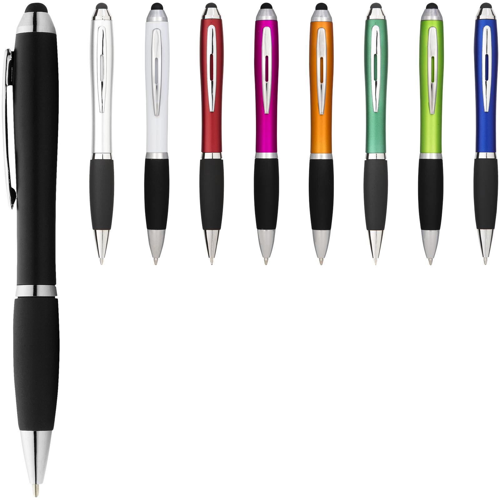 Verslagen Voorstellen omhelzing Nash stylus balpen gekleurd met zwarte grip 106903 - Pennenshop XL