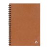 Notebook gerecycled leer Midi